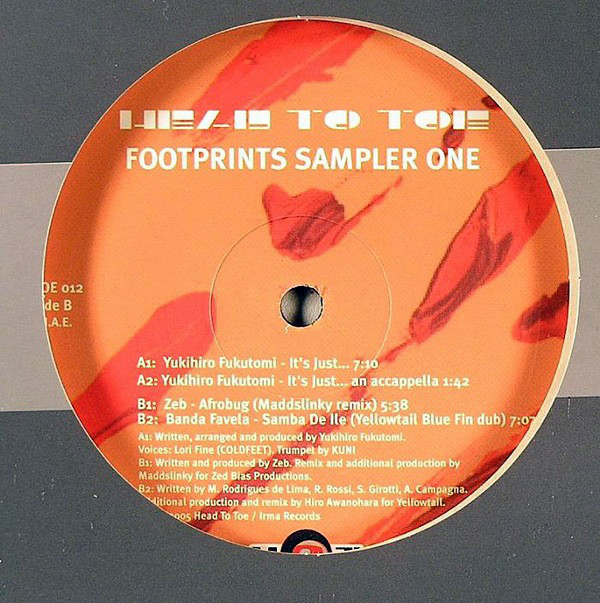 Yukihiro Fukutomi - Footprints Sampler One - Used Vinyl Record 12" image 1