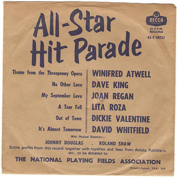Various - All Star Hit Parade - Used Vinyl Record 45 RPM image 1