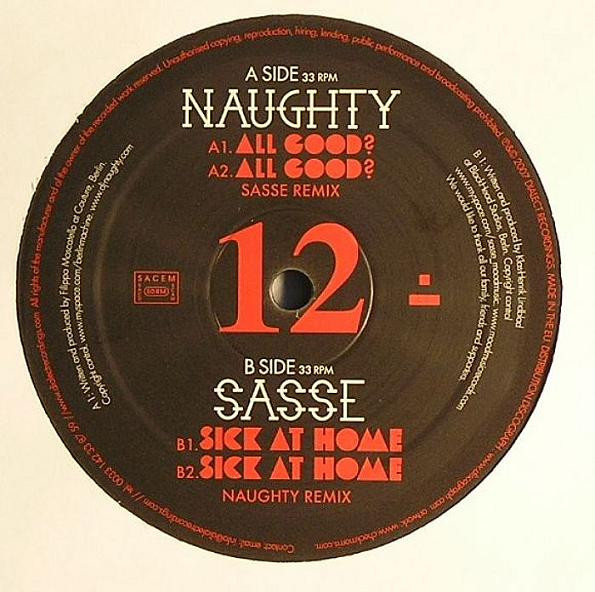 Sasse - All Good? / Sick At Home - Vinyl Record 12" image 1