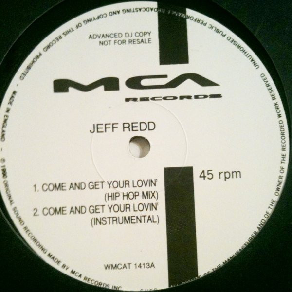 Jeff Redd - Come And Get Your Lovin' - Used Vinyl Record 12" image 1