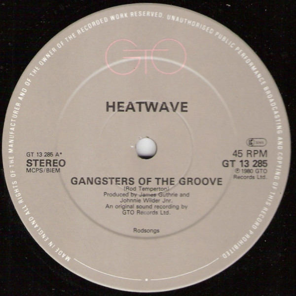 Heatwave - Gangsters Of The Groove - Used Vinyl Record 12" image 1