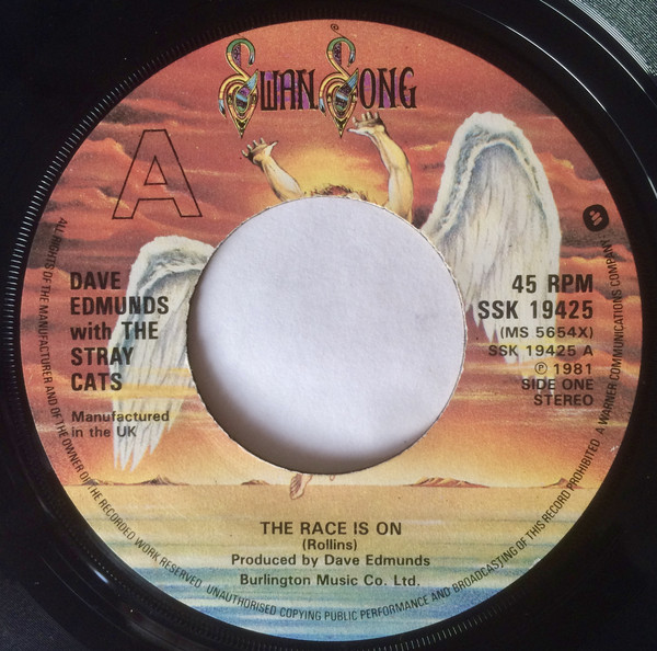 Dave Edmunds - Race Is On - Used Vinyl Record 7" image 1