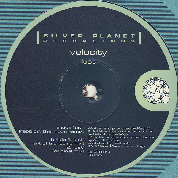 Velocity - Lust - Used Vinyl Record 12" image 1