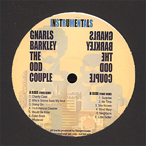 Gnarls Barkley - Odd Couple Instrumentals - Vinyl Record image 1