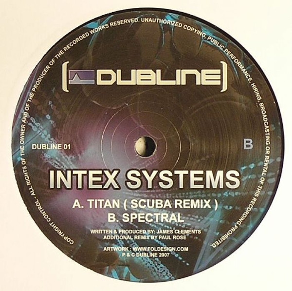Intex Systems - Titan (Scuba Remix) / Spectral - Vinyl Record 12" image 1