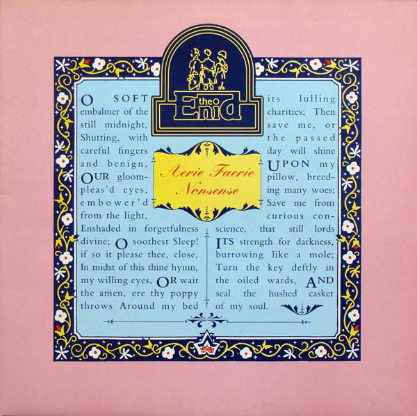 Enid - Aerie Faerie Nonsense - Used Vinyl Record image 1