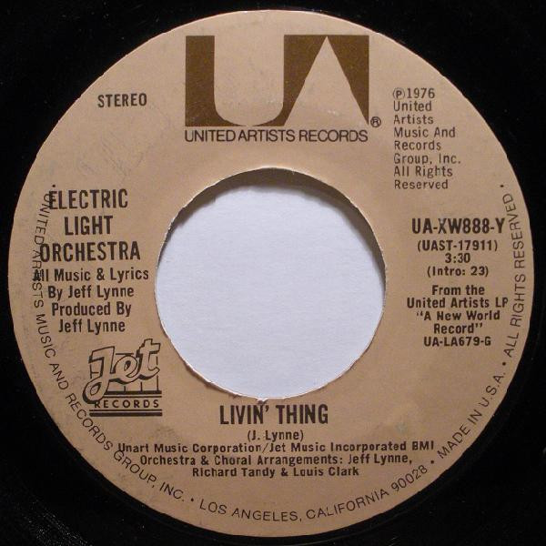 Electric Light Orche - Livin' Thing - Used Vinyl Record 7" image 1