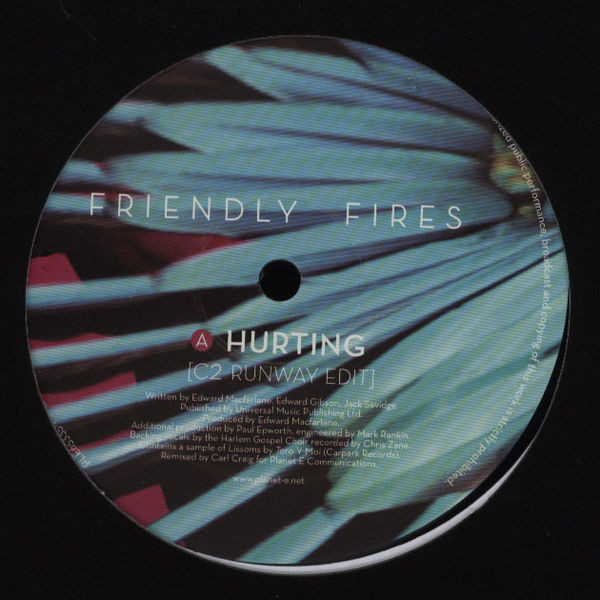 Friendly Fires - Hurting - Vinyl Record 12" image 1