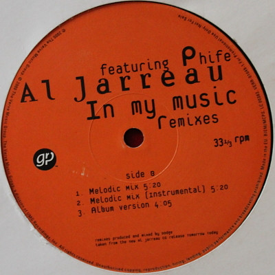 Al Jarreau - In My Music - Used Vinyl Record 12" image 1