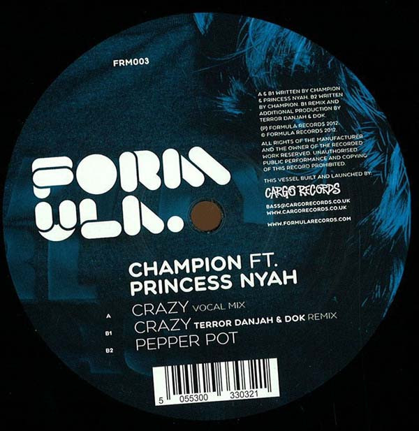 DJ Champion - Crazy - Vinyl Record 12" image 1