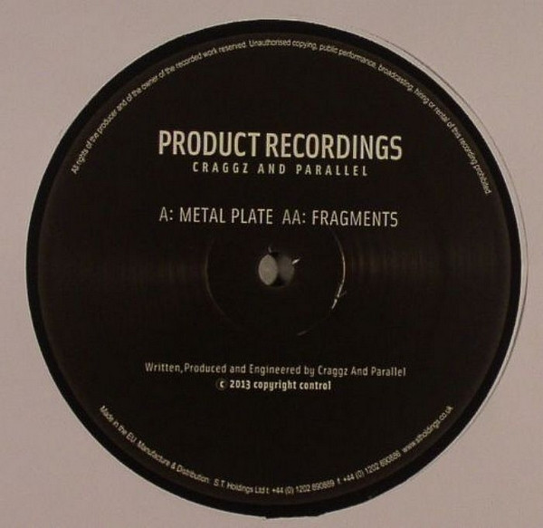 Craggz & Parallel Fo - Fragmented EP - Vinyl Record 12" image 1