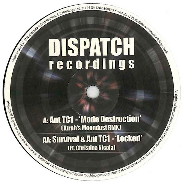 Survival - Mode Destruction (Xtrah's Moondust RMX) / Locked - Vinyl R image 1