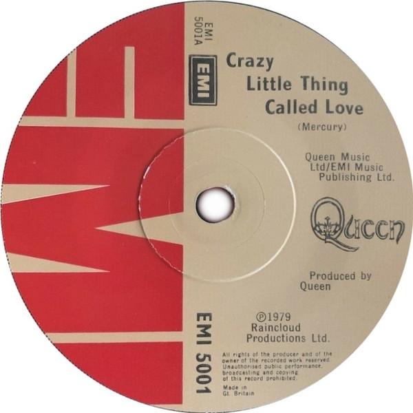 Queen - Crazy Little Thing Called Love - Used Vinyl Record 7" image 1