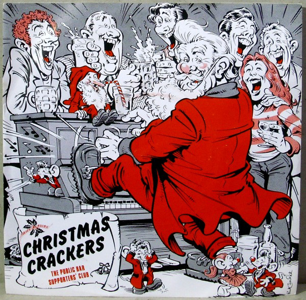 Public Bar Supporter - Christmas Crackers - Used Vinyl Record 7" image 1