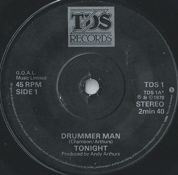 Tonight - Drummer Man - Used Vinyl Record 7" image 1