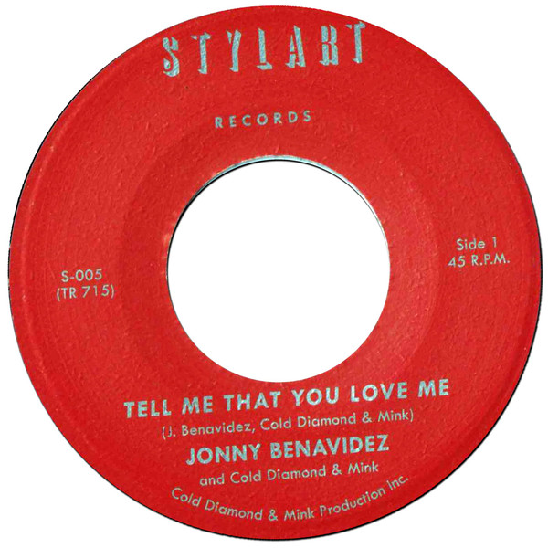 Jonny Benavidez - Tell Me That You Love Me - Vinyl Record 7" image 1