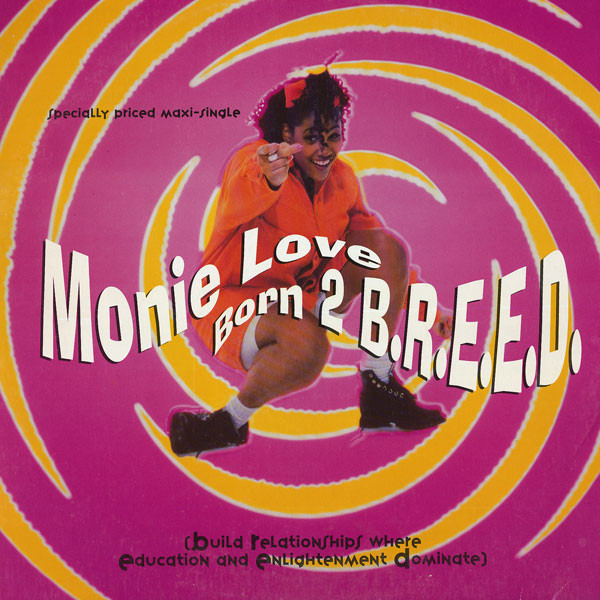 Monie Love - Born 2 B.R.E.E.D. - Used Vinyl Record 12" image 1