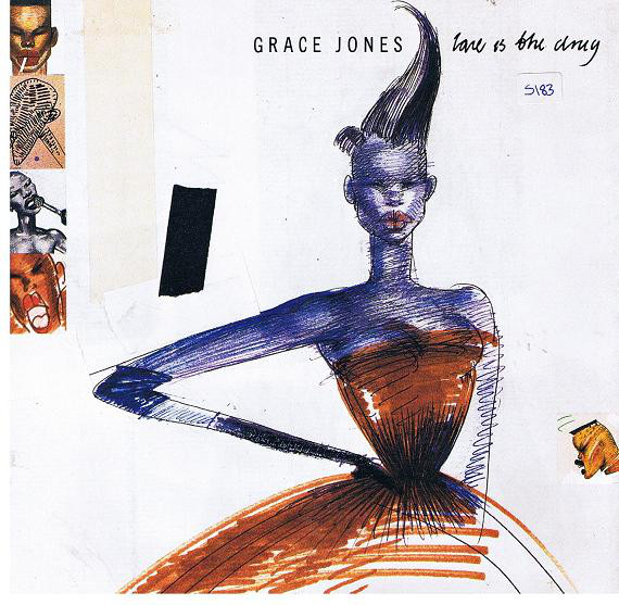 Grace Jones - Love Is The Drug - Used Vinyl Record 7" image 1