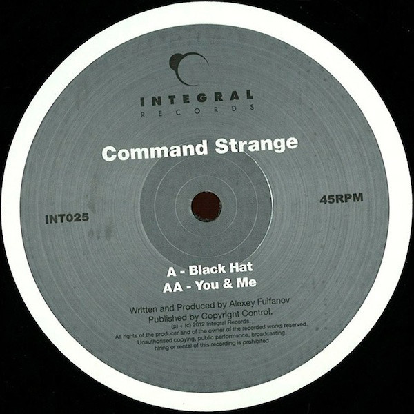Command Strange - Black Hat / You & Me - Vinyl Record 12" image 1