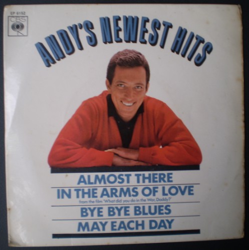 Andy Williams - Andy's Newest Hits - Used Vinyl Record 7" image 1