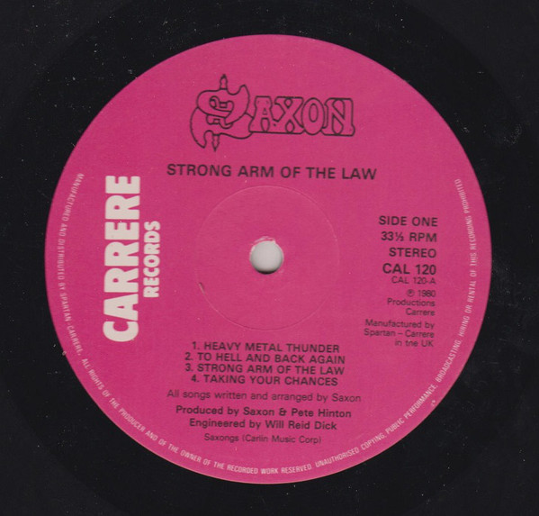 Saxon - Strong Arm Of The Law - Used Vinyl Record image 1
