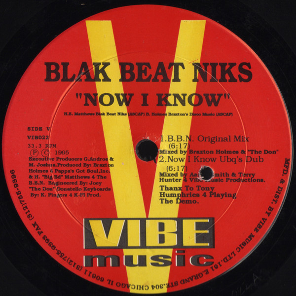 Blak Beat Niks - Now I Know / He's The Man - Used Vinyl Record 12" image 1