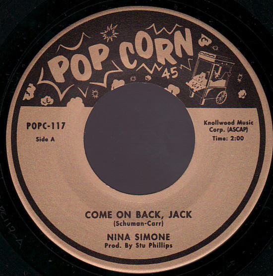 Nina Simone - Come On Back, Jack / Work Song - Vinyl Record 7" image 1