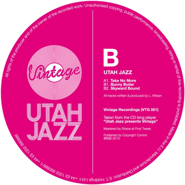 Utah Jazz - Take No More - Vinyl Record 12" image 1