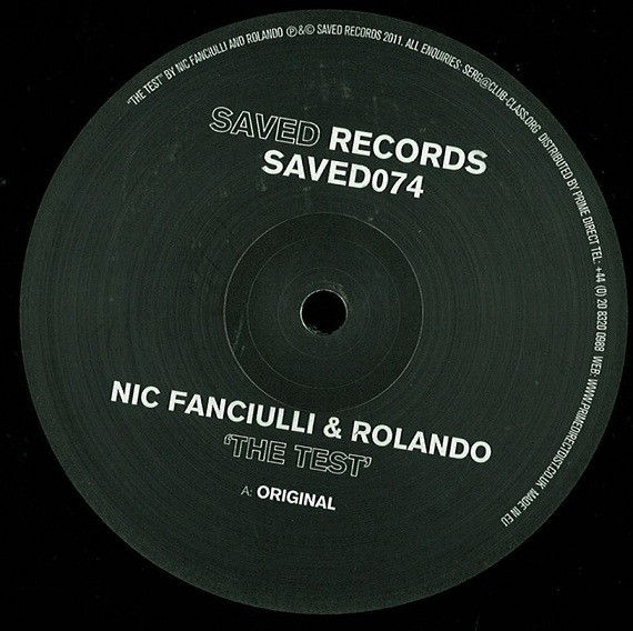 Nic Fanciulli - Test - Vinyl Record 12" image 1