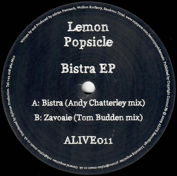Lemon Popsicle - Bistra EP - Vinyl Record 12" image 1