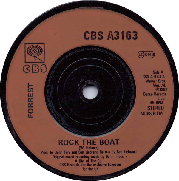 Forrest - Rock The Boat - Used Vinyl Record 7" image 1