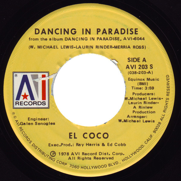 El Coco - Dancing In Paradise - Used Vinyl Record 7" image 1