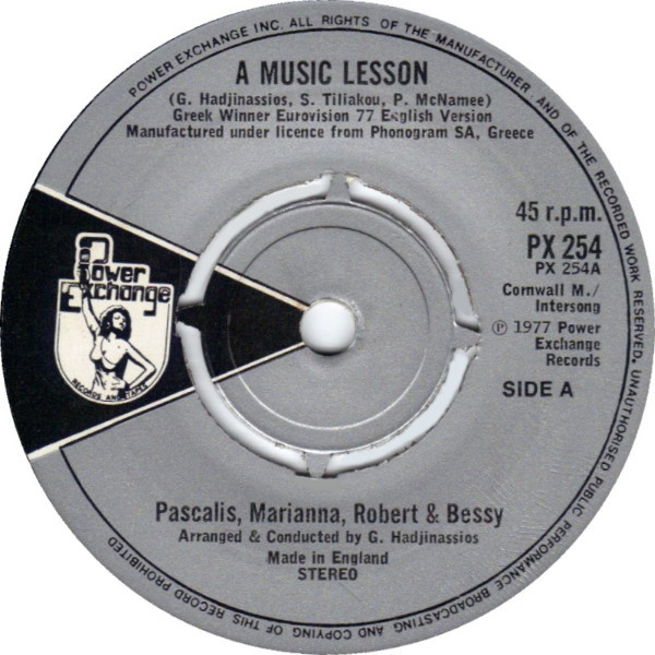 Pascalis - A Music Lesson - Used Vinyl Record 7" image 1