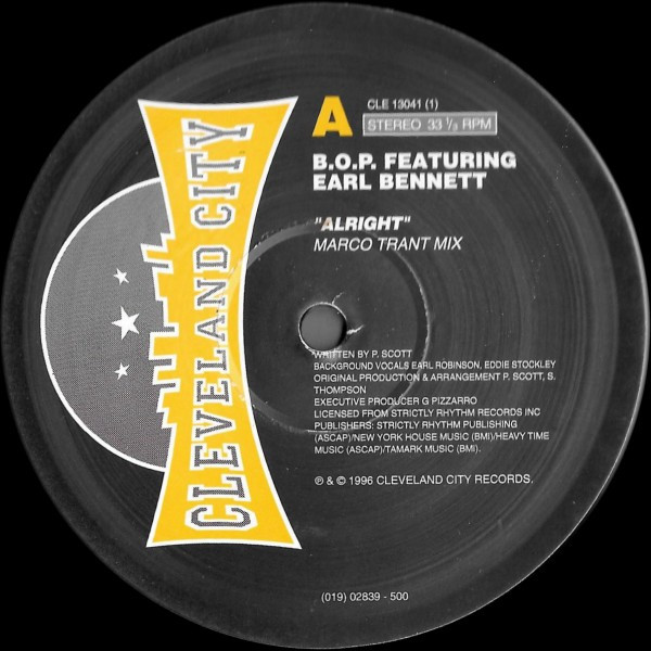 B.O.P. - Alright - Used Vinyl Record 12" image 1