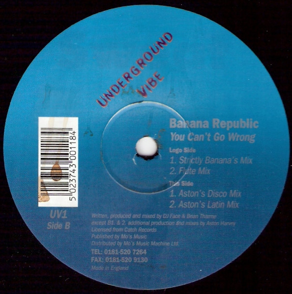 Banana Republic - You Can't Go Wrong - Used Vinyl Record 12" image 1