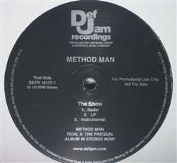 Method Man - Show - Vinyl Record 12" image 1