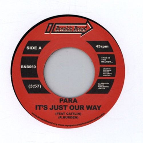 DJ Para - It's Just Our Way / Paradee - Vinyl Record 7" image 1