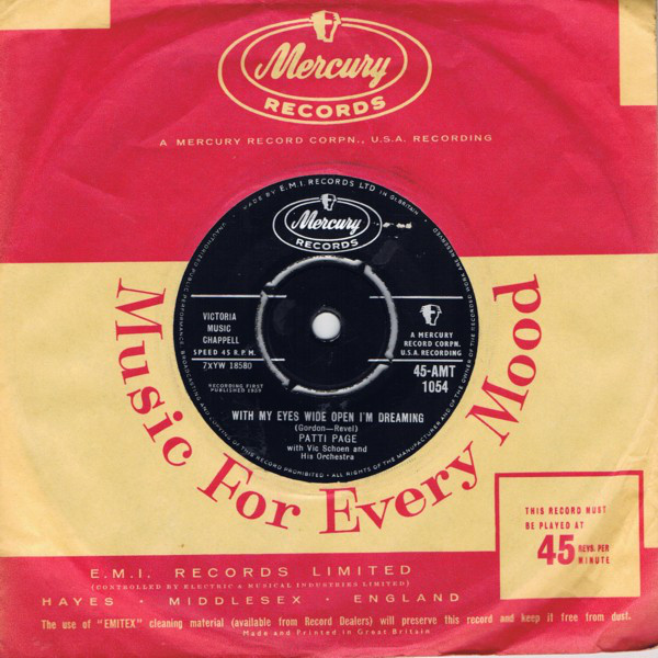 Patti Page - With My Eyes Wide Open I'm Dreaming / My Mother's Eyes - image 1