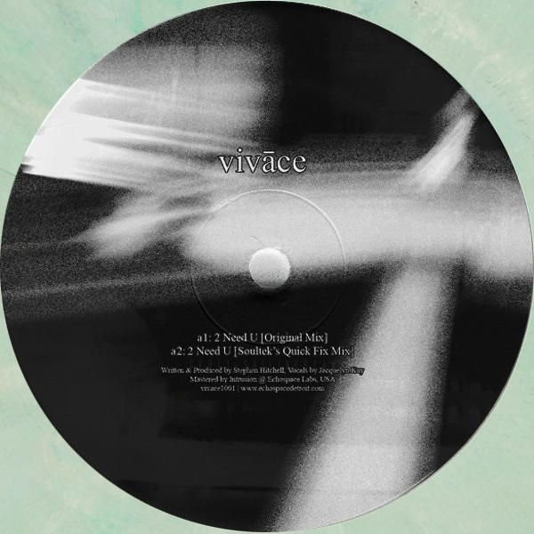 Vivace - 2 Need U - Vinyl Record 12" image 1