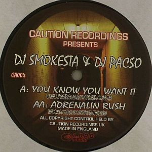 Smokesta - You Know You Want It / Adrenalin Rush - Vinyl Record 12" image 1