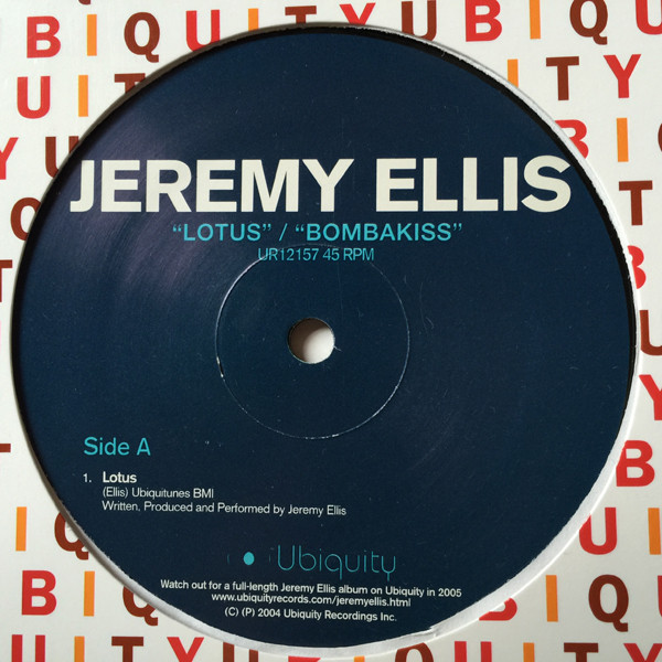 Jeremy Ellis - Lotus  / Bombakiss - Used Vinyl Record 12" image 1