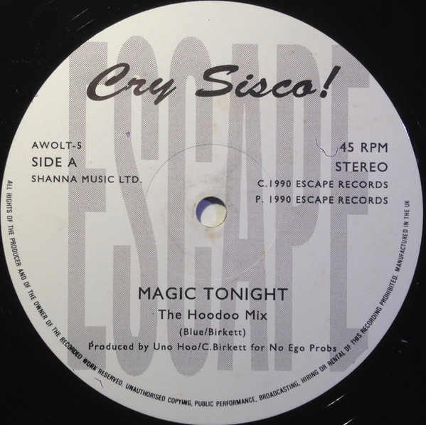Cry Sisco! - Magic Tonight - Used Vinyl Record 12" image 1