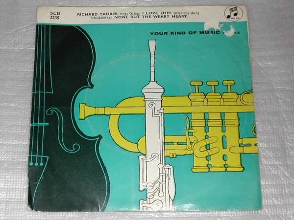 Richard Tauber - I Love Thee / None But The Weary Heart - Used Vinyl image 1