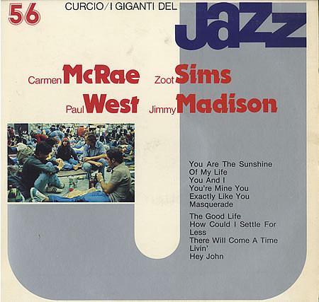 Carmen McRae - I Giganti Del Jazz Vol. 56 - Used Vinyl Record image 1