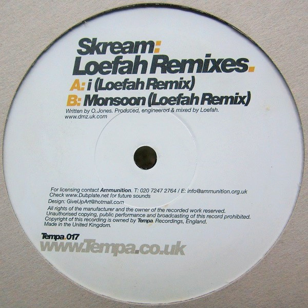 Skream - Loefah Remixes - Vinyl Record 12" image 1