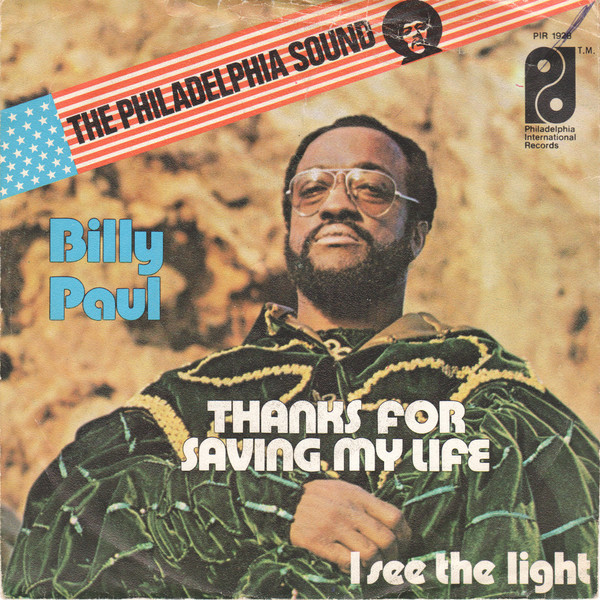 Billy Paul - Thanks For Saving My Life - Used Vinyl Record 7" image 1