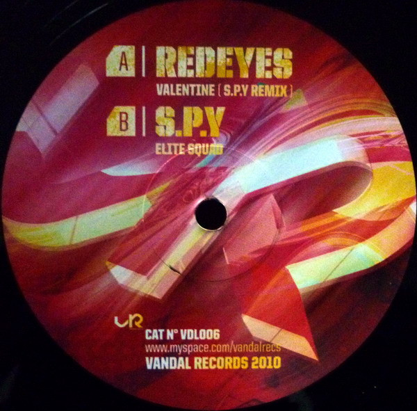 Redeyes - My Valentine (S.P.Y Remix) / Elite Squad - Vinyl Record 12" image 1