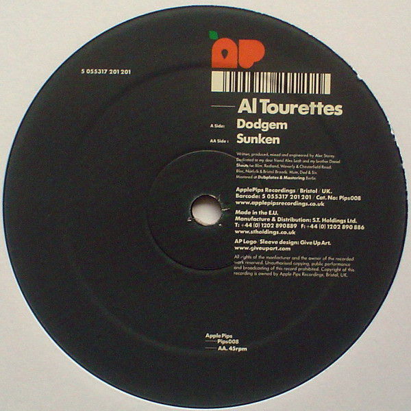 Al'Tourettes - Dodgem / Sunken - Vinyl Record 12" image 1