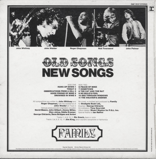 Family - Old Songs, New Songs - Used Vinyl Record image 1