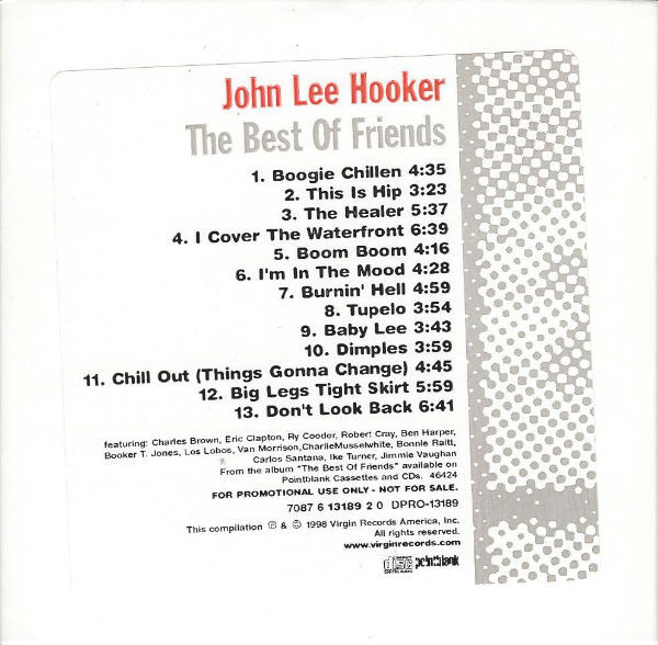 John Lee Hooker - Best Of Friends - Used CD image 1